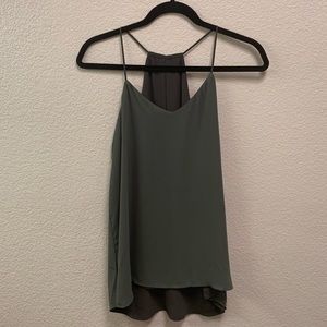 Express olive green Barcelona cami size small